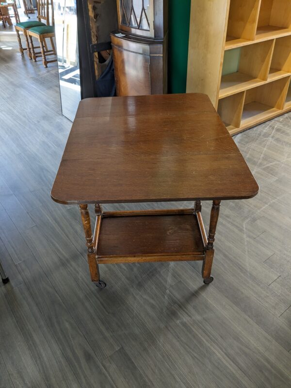 1930s Drop leaf tea trolley - Image 2