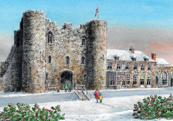 Tonbridge Castle in Winter