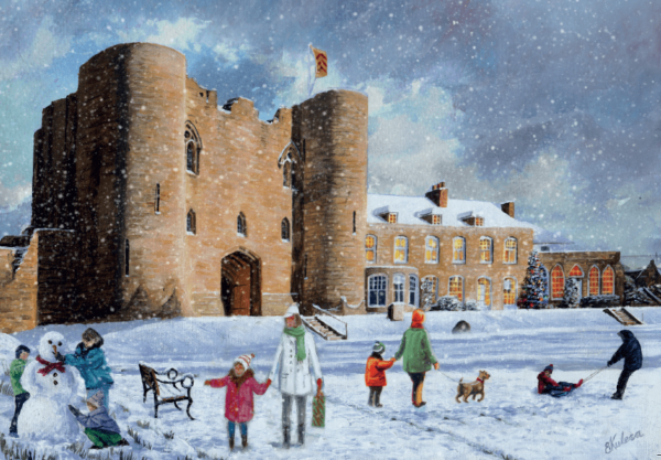 Tonbridge Castle in Winter