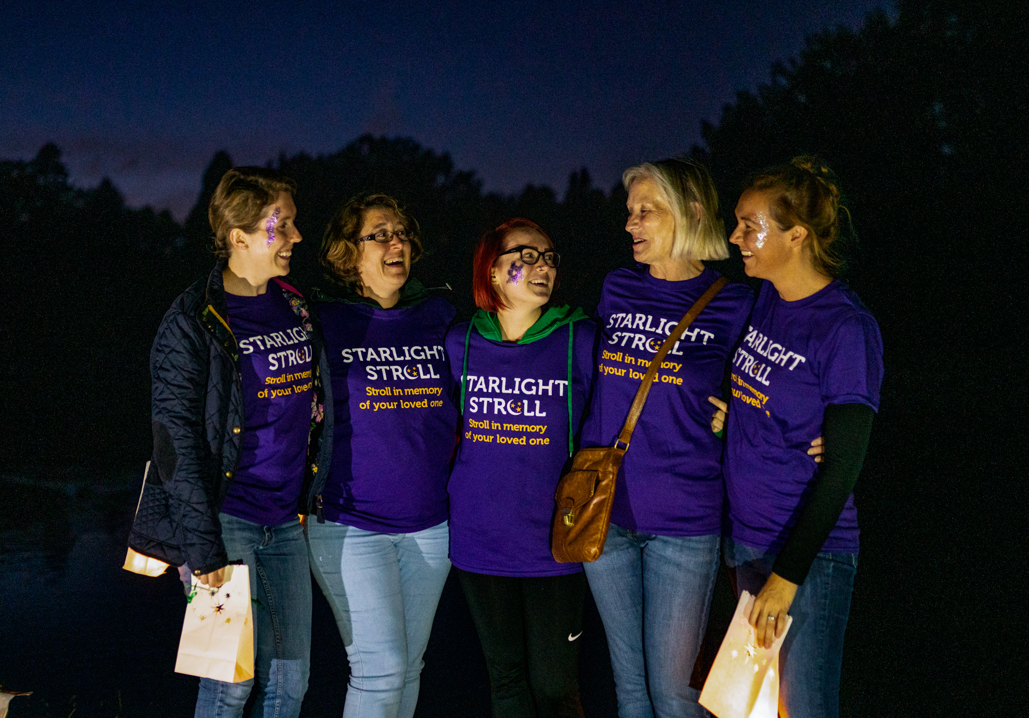 A group of women at the starlight Stroll