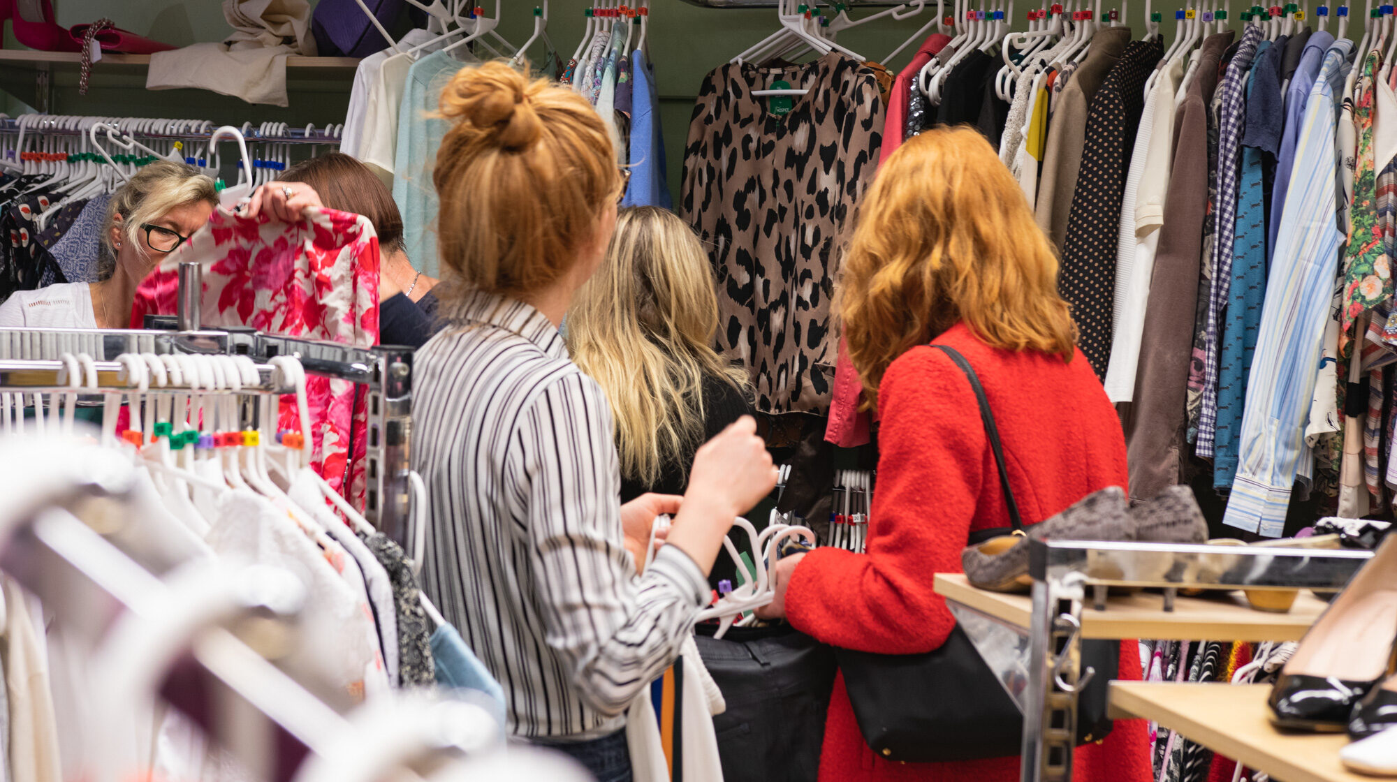 Shoppers in our camden road shop