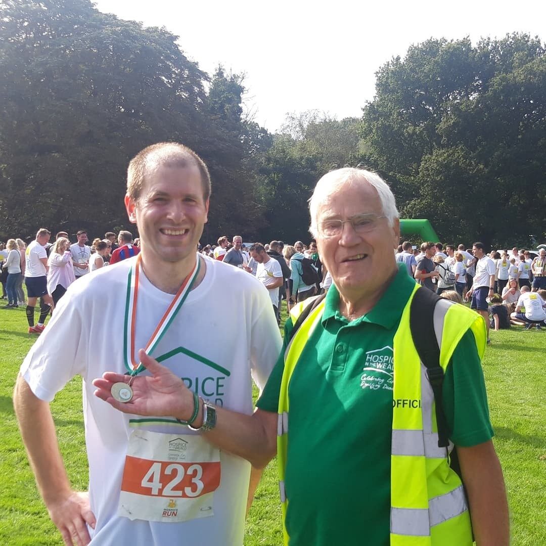 Glen and Grandson Ricky at Hospice Run