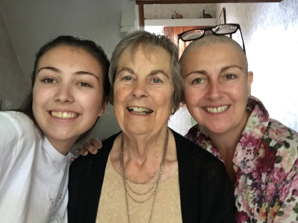 Jackie, with her Mother Pat, and daughter Bronwen_