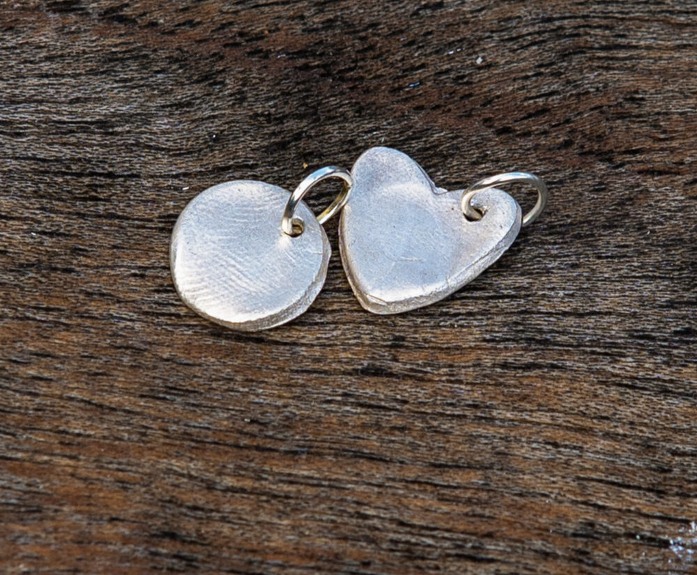 silver jewellery made from the finger prints of your loved ones