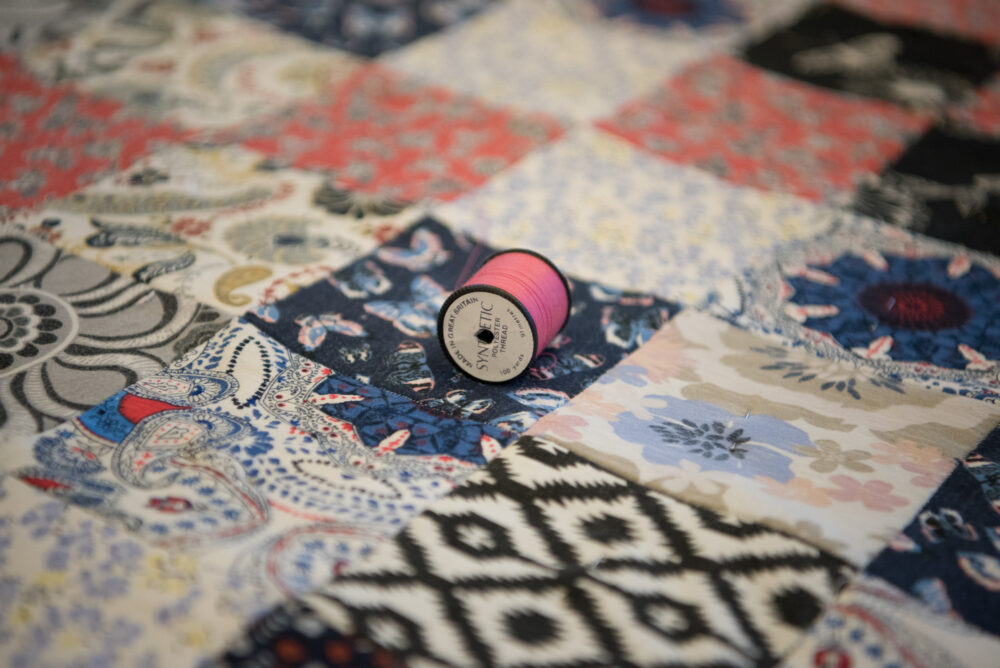 creating quilts from loved ones favourite clothes and fabrics