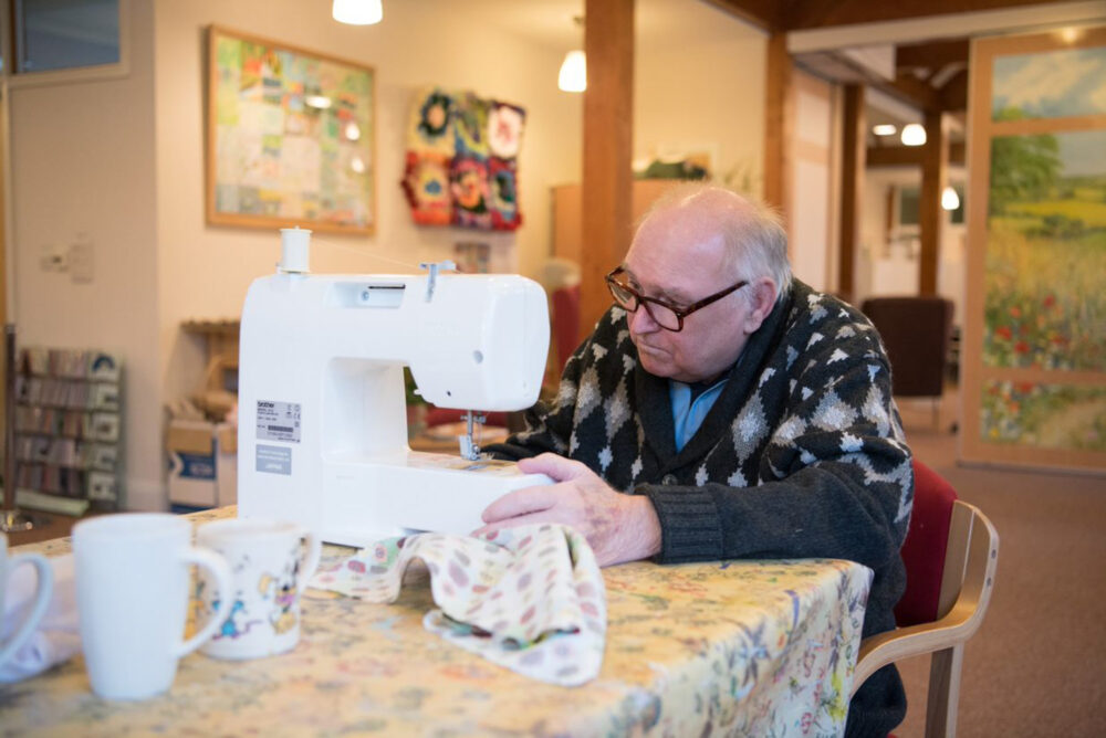 Dennis sewing fabrics in the living well centre