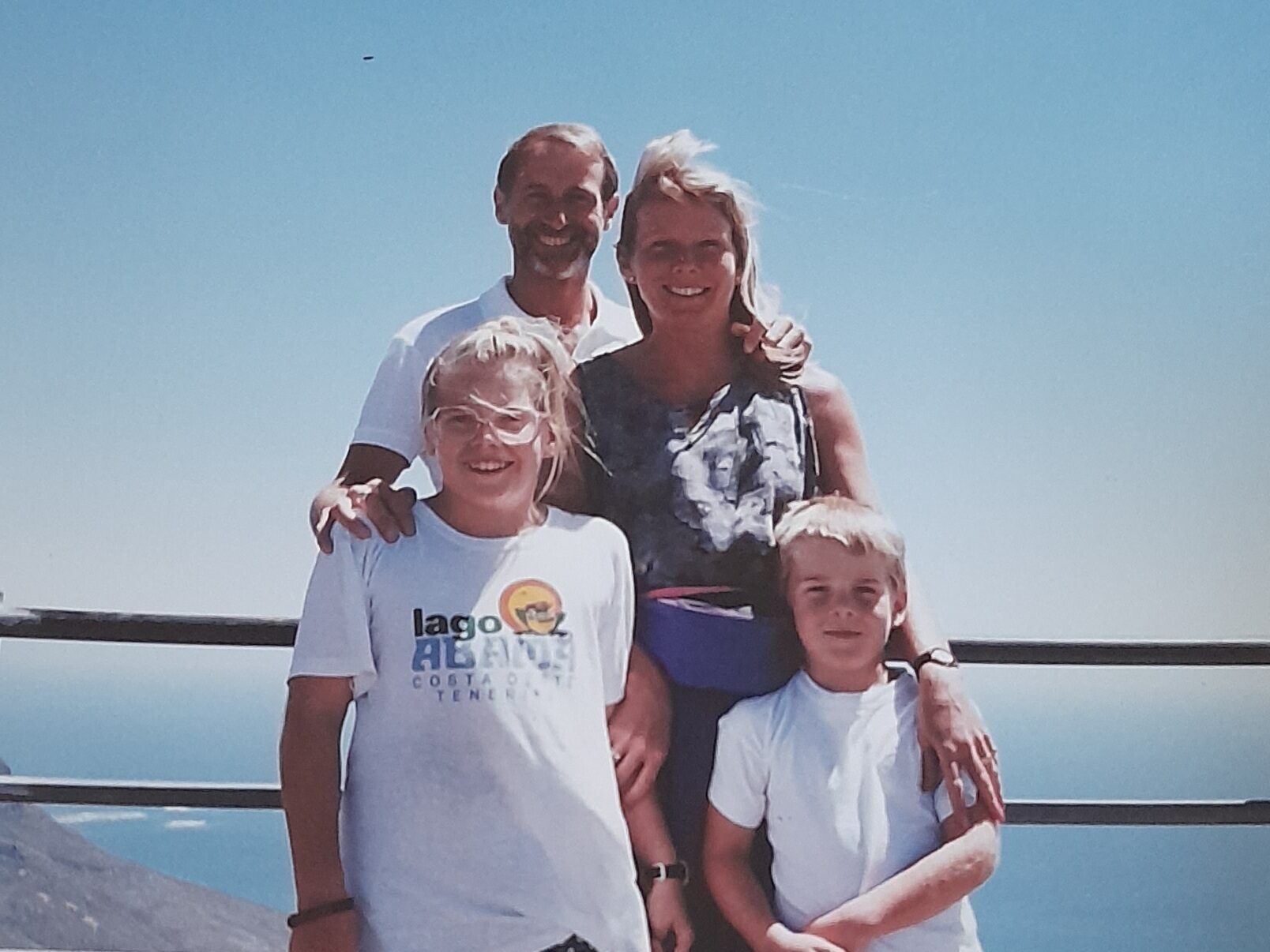 Angie and family in the early 1990s
